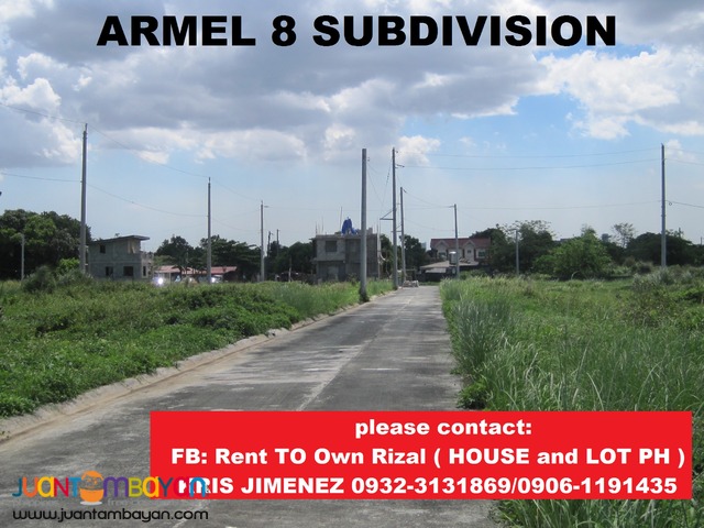 armel 8 subdivision affordable lot in san mateo rizal