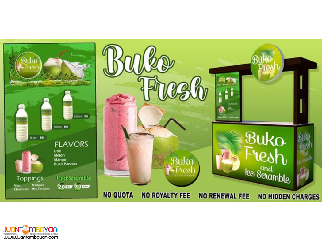 Buko ni Fruitas, Buko Fresh and Ice Scramble Food Cart Franchise