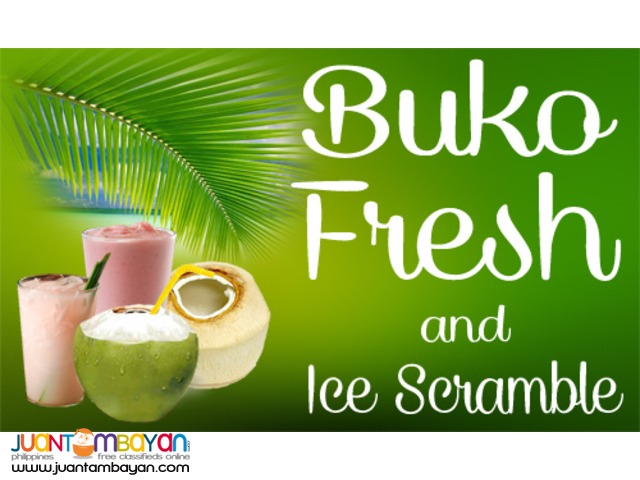 Buko ni Fruitas, Buko Fresh and Ice Scramble Food Cart Franchise