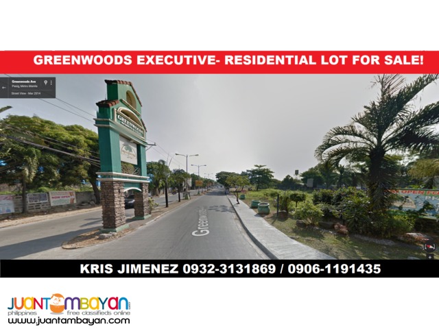 GREENWOODS EXECUTIVE VILLAGE lot in PASIG CITY