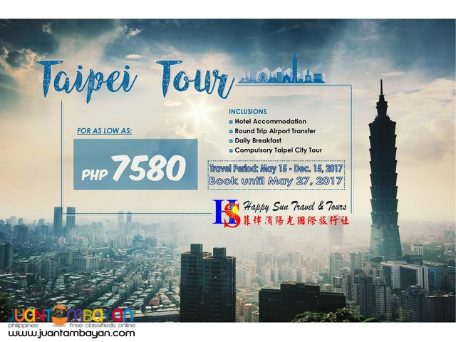 3D2N Taipei Tour Package