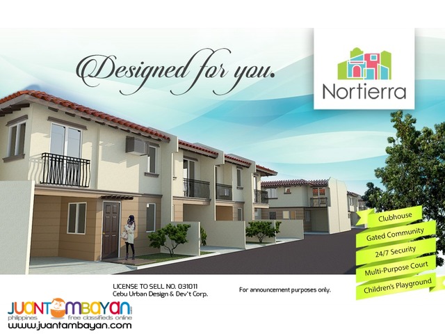  pre selling affordable townhouse pit os cebu city nortierra subd 