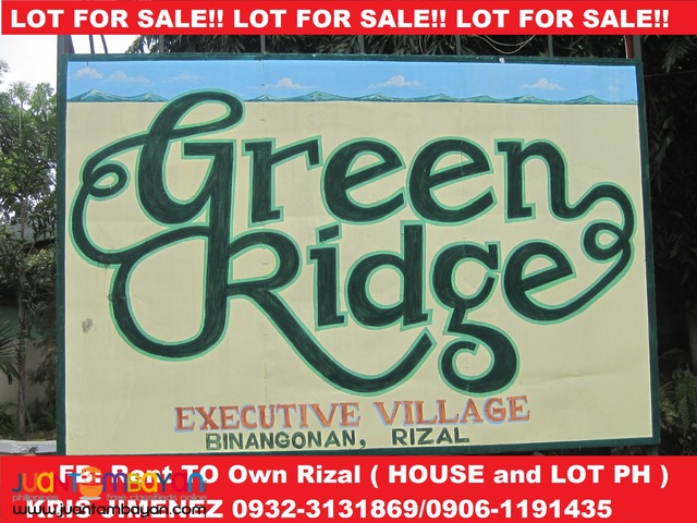 OVERLOOKING RESIDENTIAL LOT @green ridge executive village
