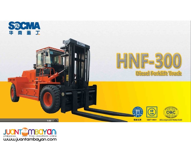 HEAVY FORKLIFT SOCMA HNF300 30 TONS HEAVY FORKLIFT SOCMA HNF300 30 TONS