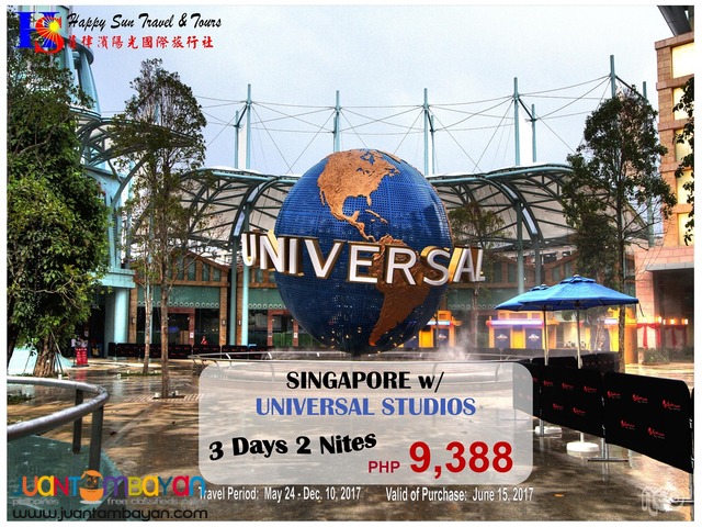 Singapore + Universal Studios Tour Package
