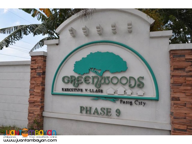 GREENWOODS 120SQM LOT FOR SALE AT PASIG CITY NR PASIG RAINFOREST