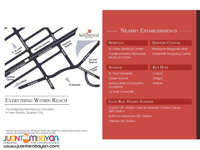 Robinsons Magnolia - Pre Selling Condo Investment in New Manila