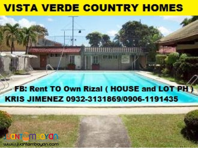 LOT FOR SALE in cainta VISTA VERDE COUNTRYHOMES