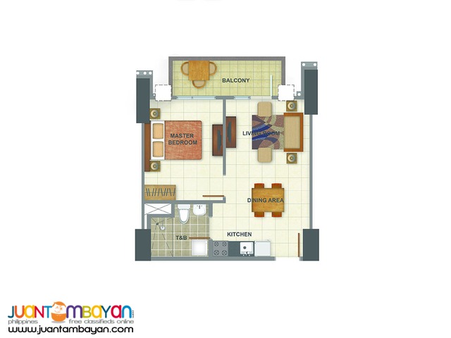 best buy 1 bedroom condo in Tagaytay by Ayala beside Serin Mall 