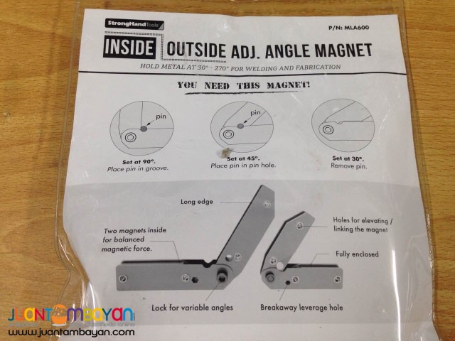 Strong Hand MLA600 Inside/Outside Adjustable Angle Magnet