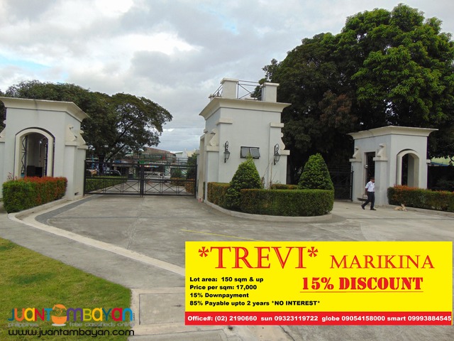 Residential Lot Sale in JP Rizal Concepcion TREVI Residences