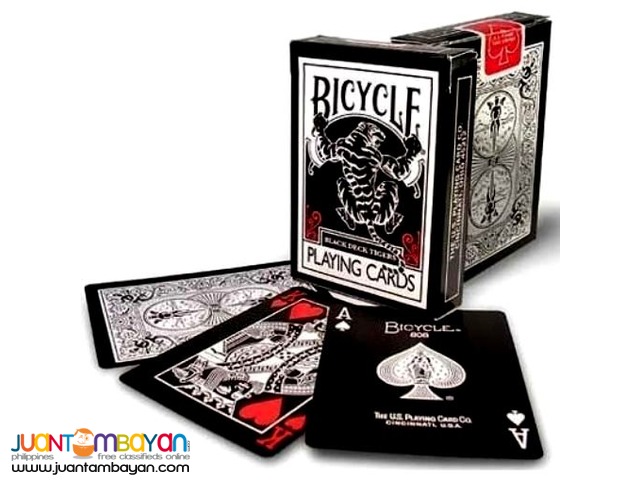 Bicycle Black Tiger UV500 Air-Flow Finish Playing Cards 