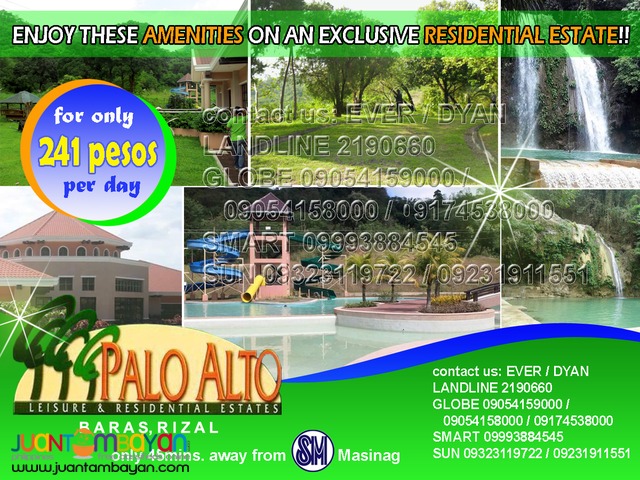 Palo Alto Residential Lots in Marcos Hiway Baras Rizal