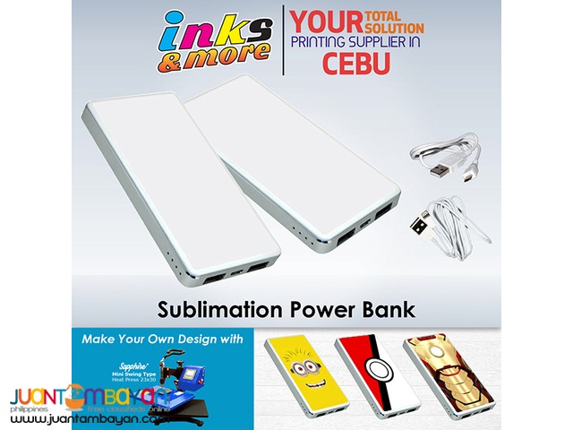 Personalized Printing Business Cebu - Sublimation Power Bank Personalized Printing Business Cebu - Sublimation Power Bank