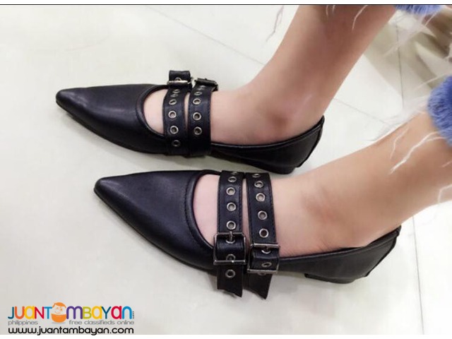 Korean Strappy Pointed Flats 