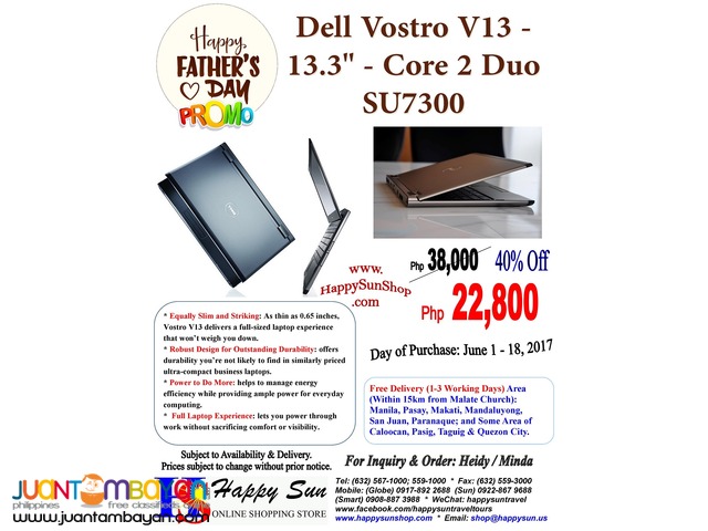 Father’s Day Promo – Dell Vostro V13