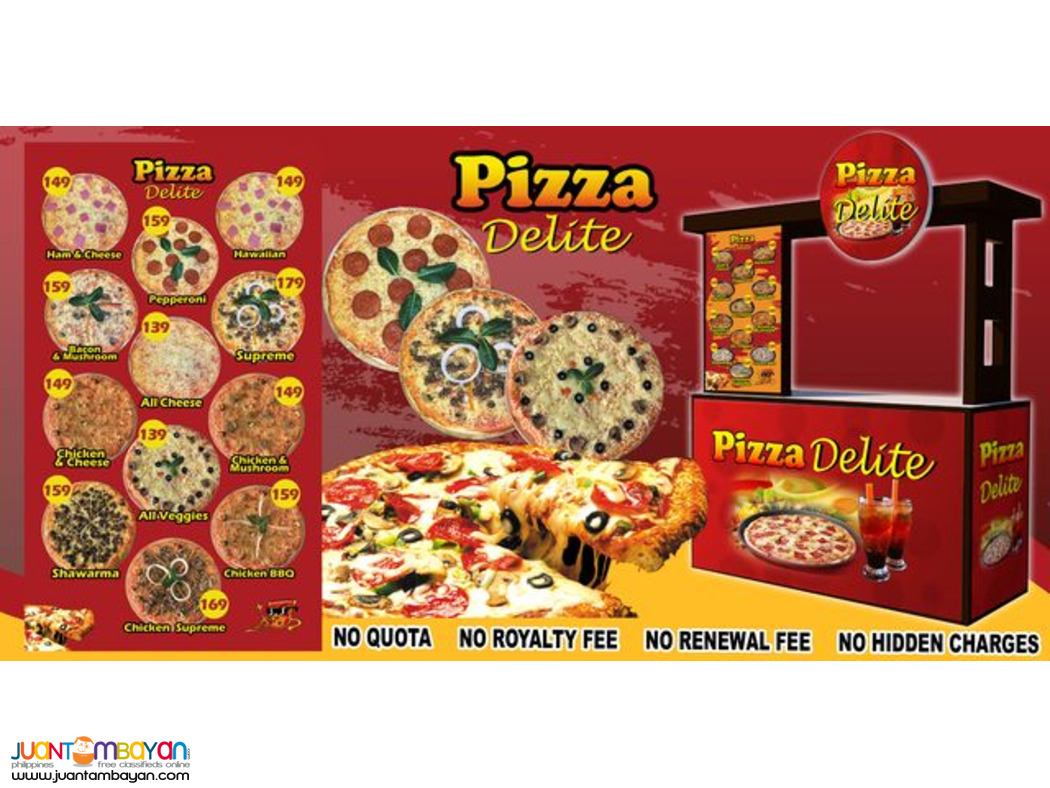 Pizza Delite Food Cart Franchise P179,000 Only!