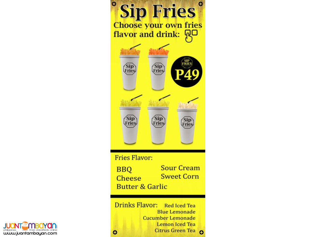 Sip Fries Food Cart Franchise Promo P149,000 Only!