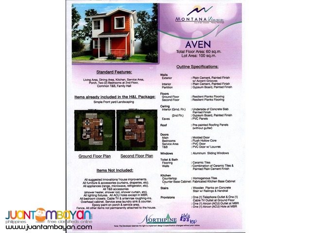 AVEN House Model in Montana Views Pampanga