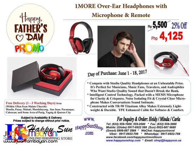 Father’s Day - 1MORE Over-Ear Headphones Father’s Day - 1MORE Over-Ear Headphones