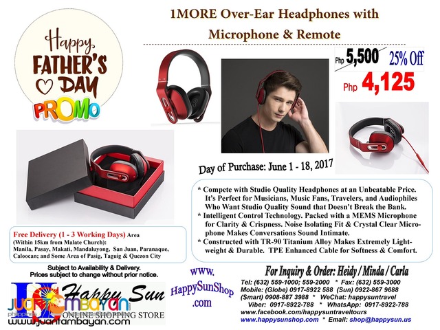 Father’s Day - 1MORE Over-Ear Headphones