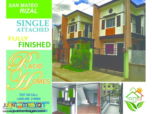 Single Attached House thru Pagibig Placid Homes 3 near SM City