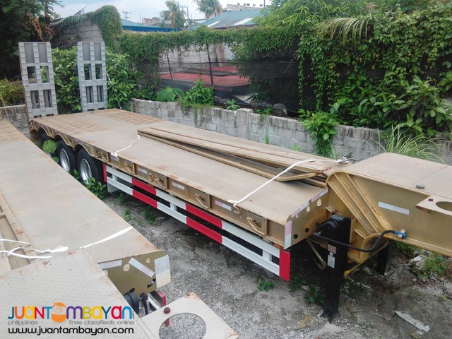 Two-Axle Lowbed Semi-Trailer (45Tons) (Tire: 10.00-20/8pcs) 