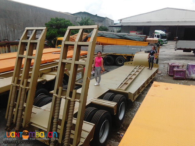 Two-Axle Lowbed Semi-Trailer (45Tons) (Tire: 10.00-20/8pcs) 