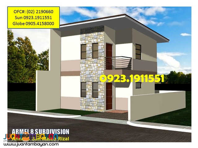 House for Sale in Banaba SanMateo ARMEL 8 Subdivision near SM