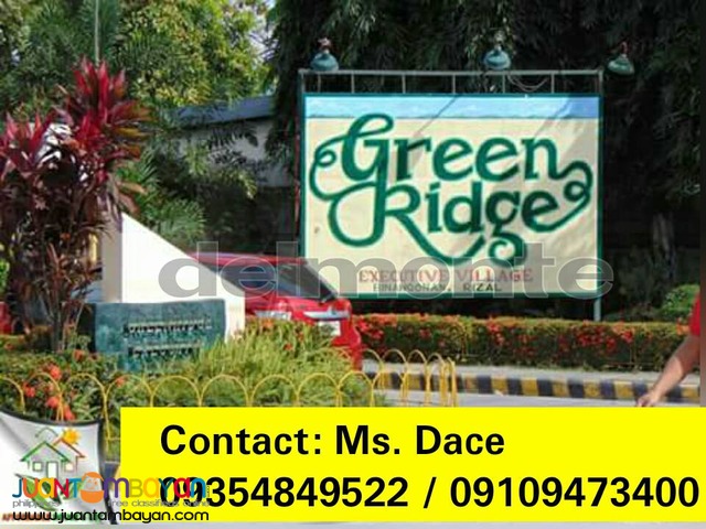 GREENRIDGE INVESTMENT LOT FOR SALE 20% DISCOUNT FOR SPOTCASH DP