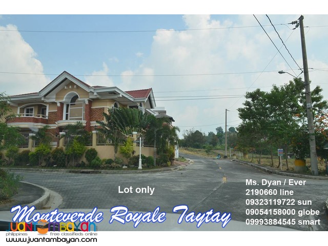 Monteverde Royale Lot for Sale Taytay Overlooking Club Manila East