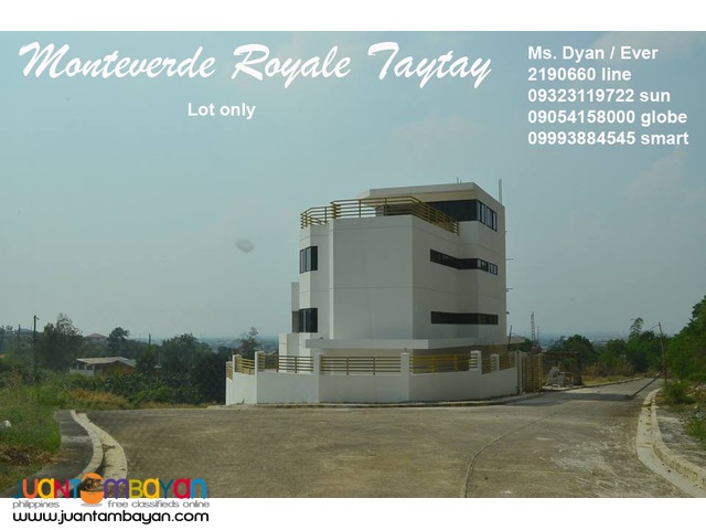 Monteverde Royale Lot for Sale Taytay Overlooking Club Manila East