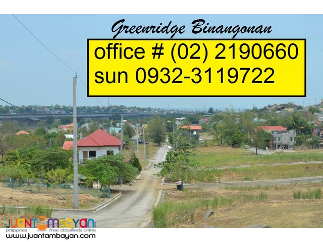 Greenridge Subdivision Binangonan Lot for Sale 20% Discount Sta Lucia