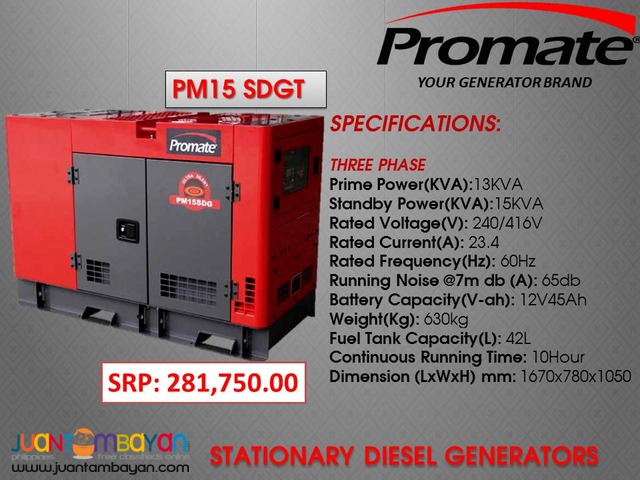 Generator Promate Stationary