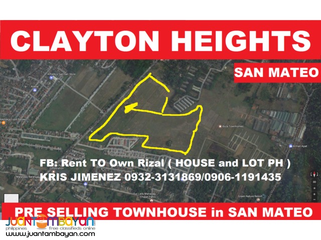 CLAYTON HEIGHTS TOWNHOUSE pre selling thru pag ibig