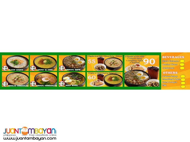 lugaw royal foodcart franchise food cart business