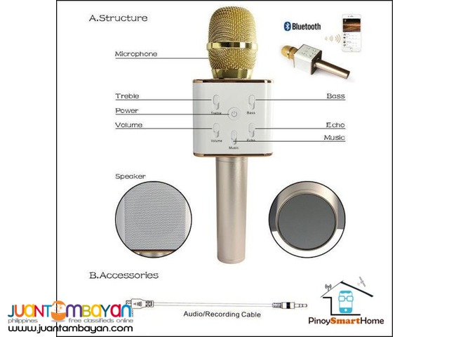 KTV microphone Bluetooth wireless built-in speakers