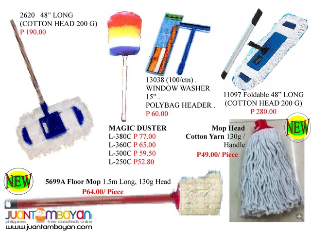Dustpan Broom Magic Duster Window Washe Rubber Plunge Mop Head