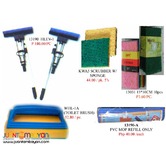 Shower Curtain Scrubbe, Gloves and All Purpose Extendable Pole