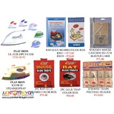 Pest Killer, Clocks, Ropes,Glue trap, Wooden Trap and Irons