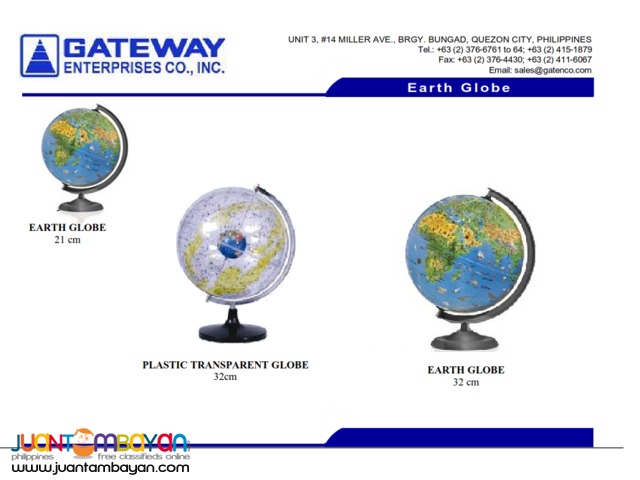 Earth Globe World Globe 21cm 32cm  