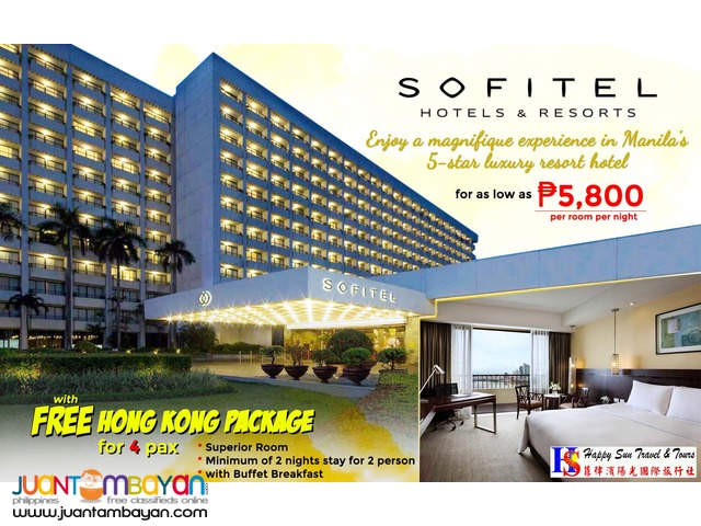 Sofitel Promo With Free Hong Kong Package Manila Happy