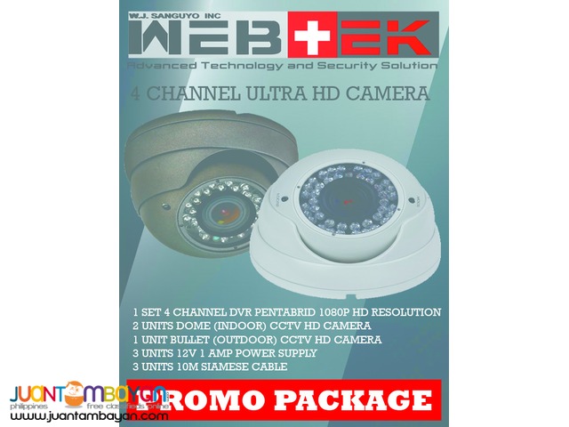 CCTV HD camera promo package 4