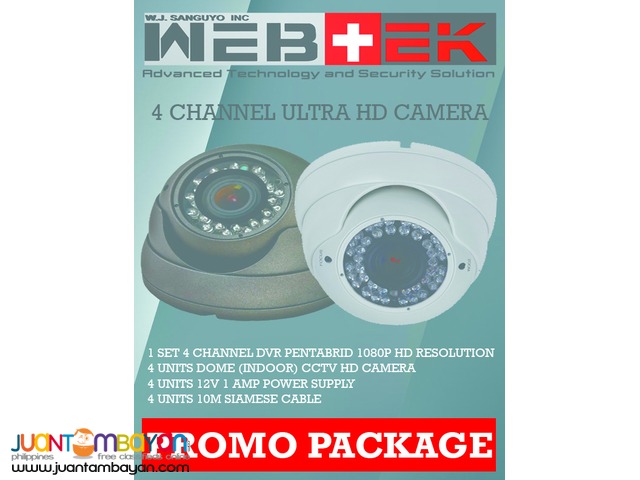 CCTV HD camera promo package 5