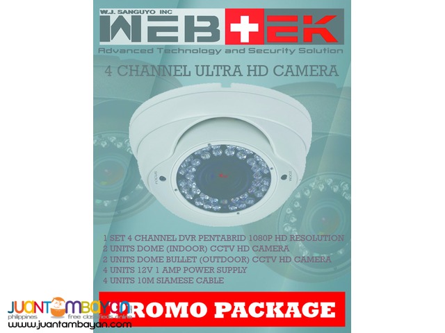 CCTV HD camera promo package 6