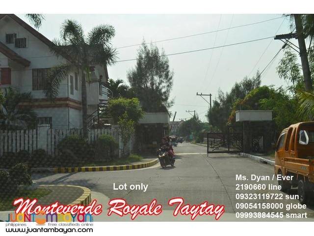 Monteverde Royale Lot for Sale Taytay Overlooking Club Manila East SM