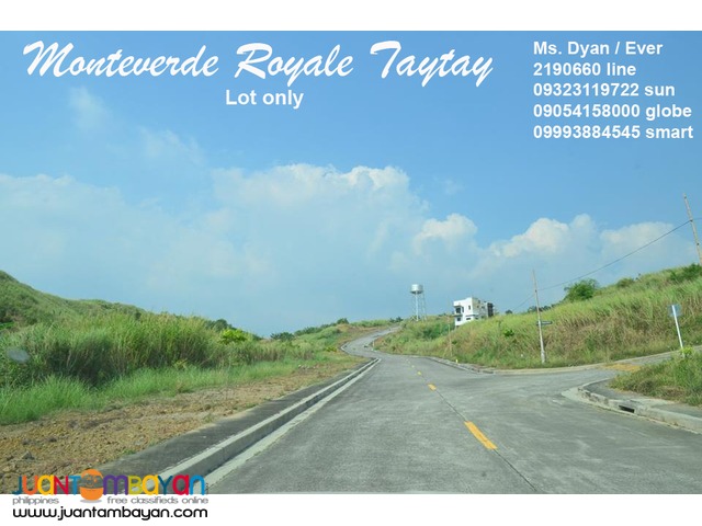 Monteverde Royale Lot for Sale Taytay Overlooking Club Manila East SM