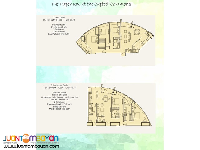 CONDO FOR SALE Free Parking - The IMPERIUM at Capitol Commons ORTIGAS