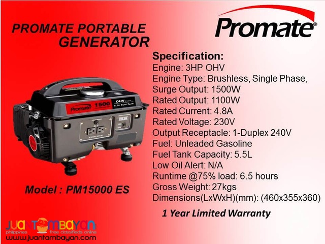 Generator Promate Portable Gasoline