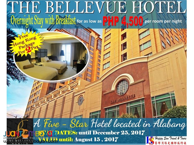 The Bellevue Manila Promo with Free Hong Kong Package